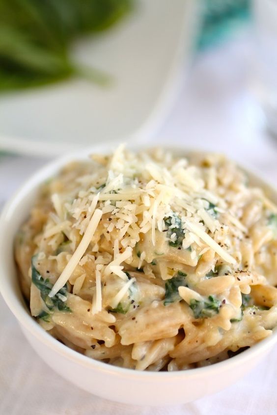 Parmesan and Spinach Orzo