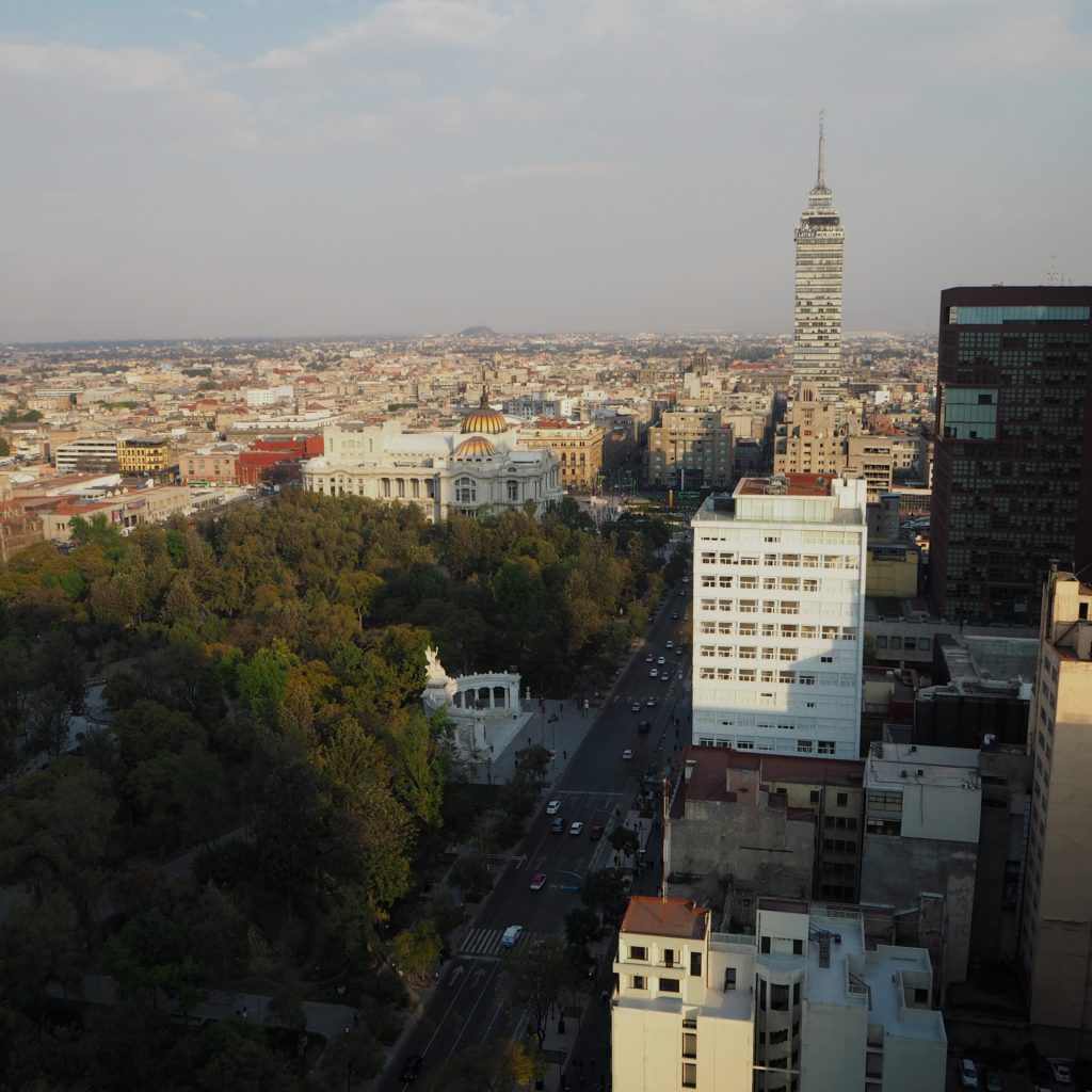 View from Hilton Reforma in Mexico City - Modern Stripes