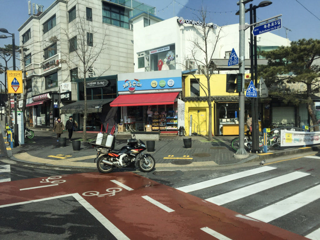 Layover in Seoul Streets on Modern Stripes